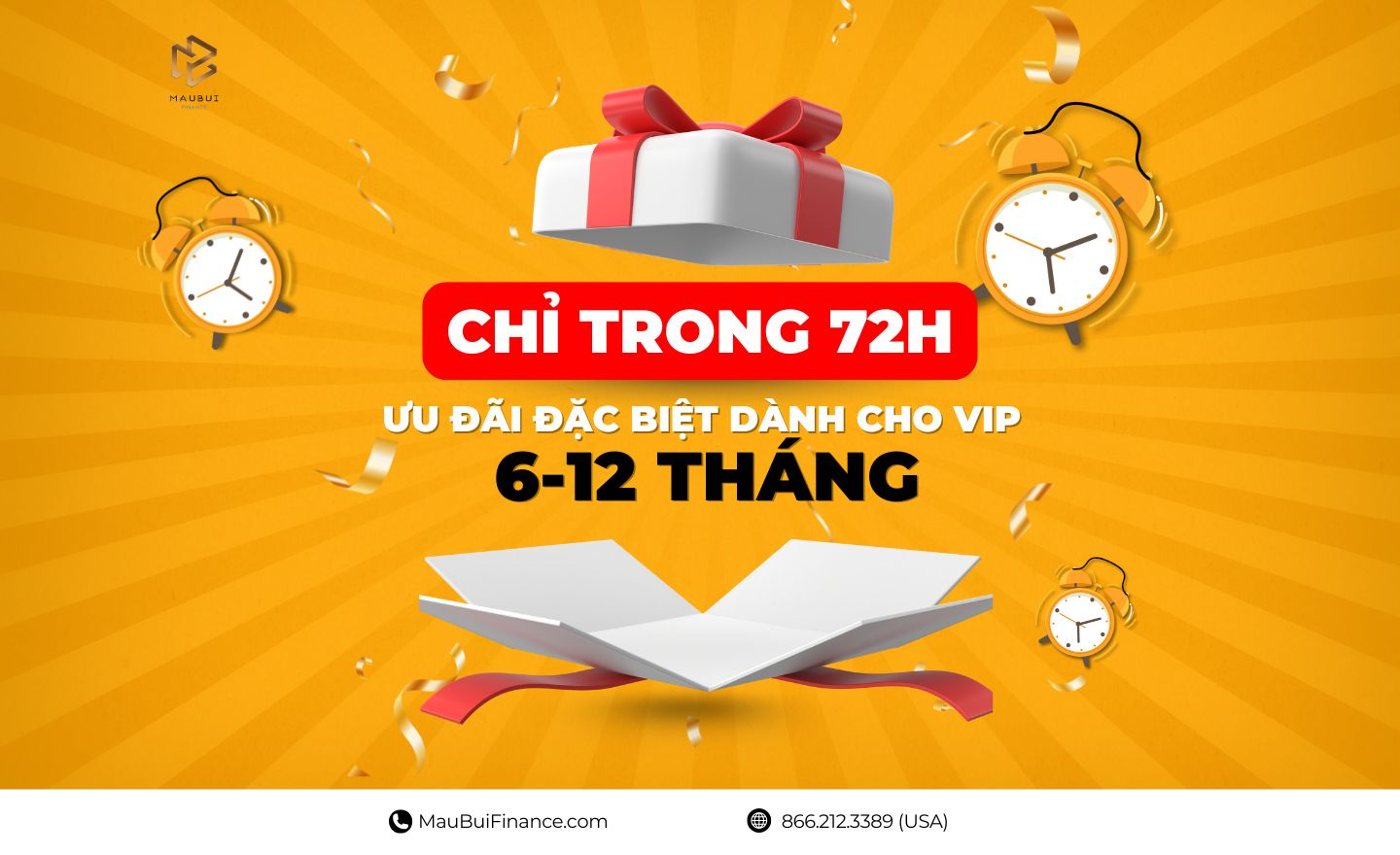 Chỉ Trong 72 Giờ: Ưu Đãi Đặc Biệt Dành Cho Gói VIP 6–12 Tháng!