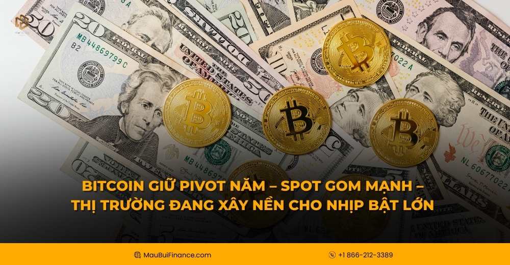 Bitcoin giữ Pivot năm – Spot gom mạnh – Thị trường đang xây nền cho nhịp bật lớn