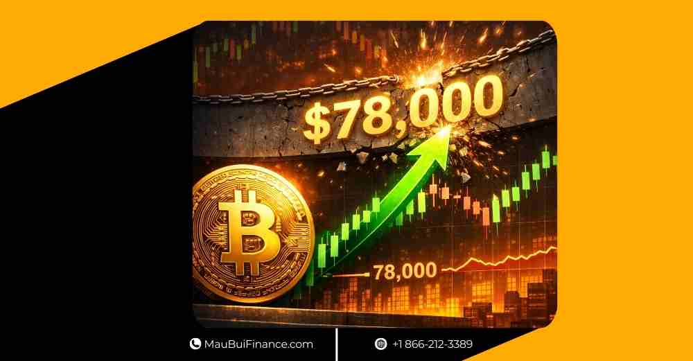 Bitcoin tăng mạnh nhưng mắc kẹt dưới 78,000 USD, Kraken kết nối hệ thống thanh toán Fed, Stellar mở rộng DeFi sau vụ khai thác 10,000,000 USD, Google cảnh báo tấn công nhắm vào ví crypto