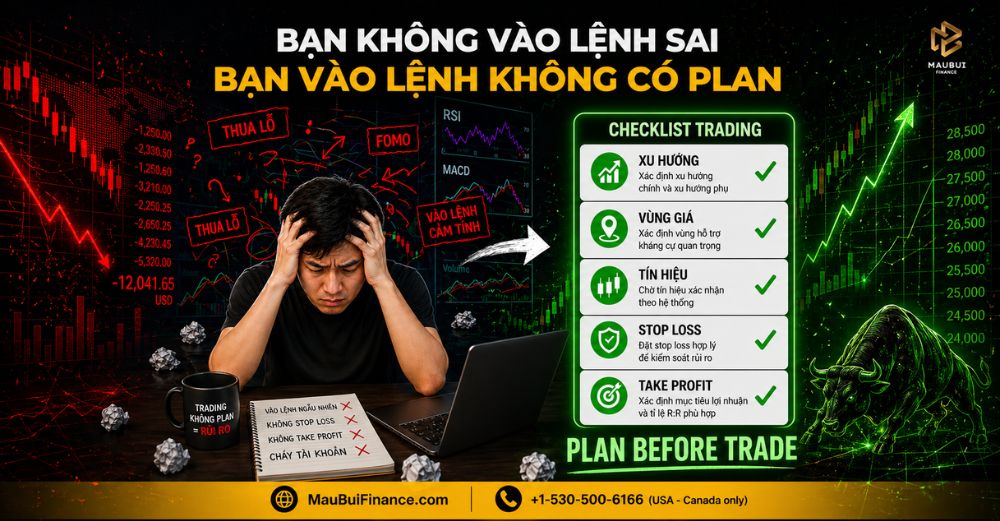 Bạn Không Vào Lệnh Sai — Bạn Đang Trade Không Có Kế Hoạch
