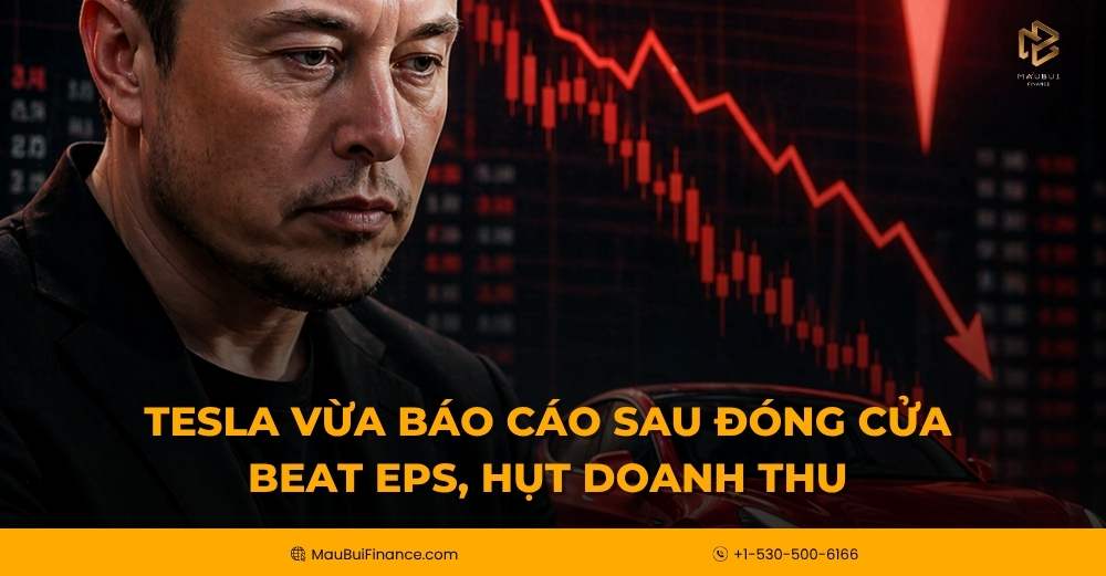Tesla vừa báo cáo sau đóng cửa — beat EPS, hụt doanh thu