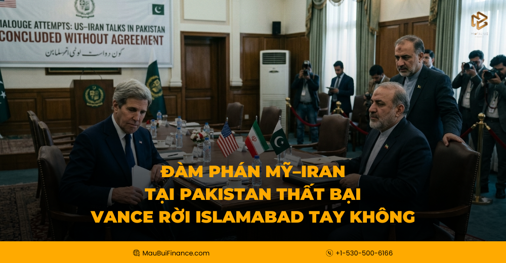 🚨 ĐÀM PHÁN MỸ–IRAN TẠI PAKISTAN THẤT BẠI — Vance rời Islamabad tay không CNBC — Thứ Bảy 11/4/2026