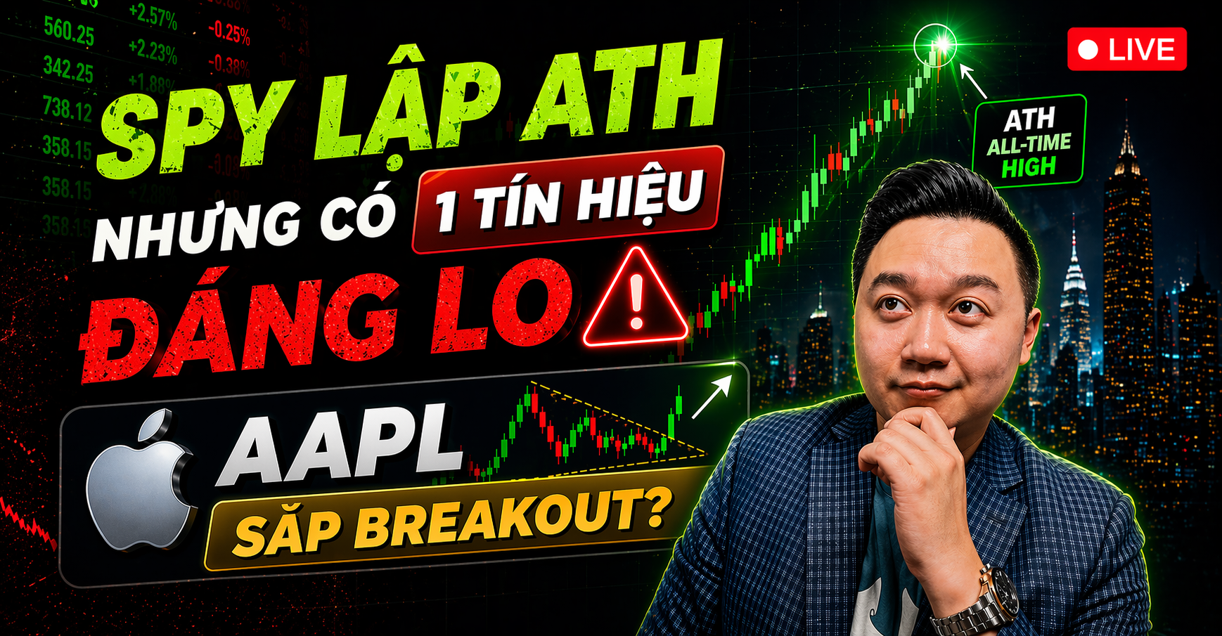 Phân tích thị trường Stocks-Crypto trong Video Youtube 04/23/2026