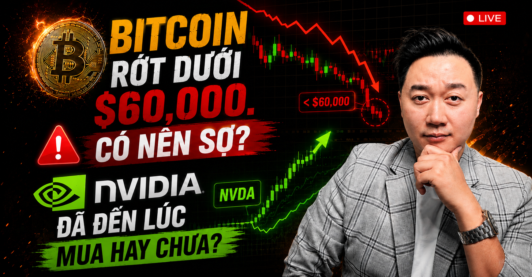 Phân tích thị trường Stocks-Crypto trong Video Youtube 06/25/2026
