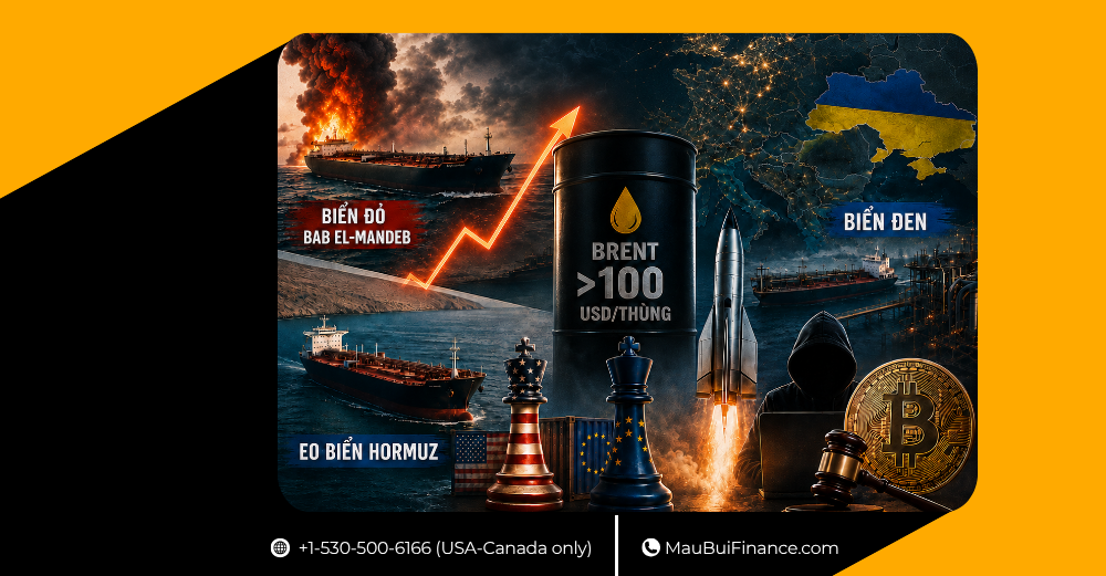 DẦU BRENT VƯỢT 100 USD KHI BA TUYẾN VẬN CHUYỂN NĂNG LƯỢNG CÙNG CHỊU ÁP LỰC