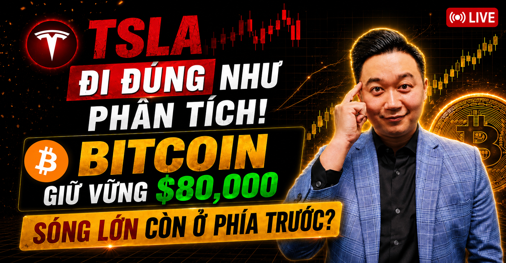 Phân tích thị trường Stocks-Crypto trong Livestream Youtube 08/27/2026