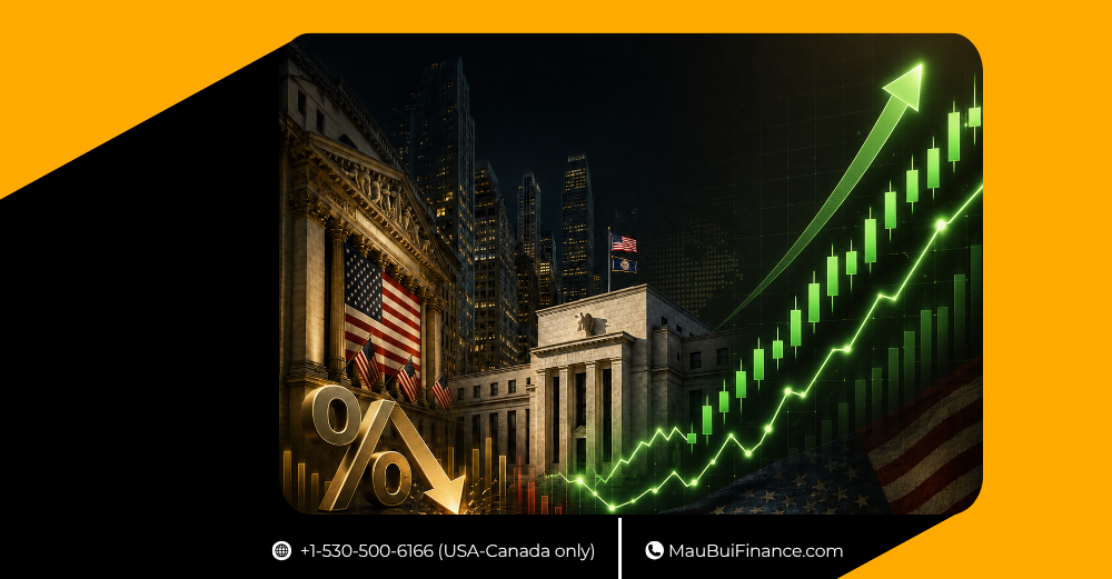 STOCKS MỸ BẬT TĂNG MẠNH — FED HẠ NHIỆT NỖI LO TĂNG LÃI SUẤT