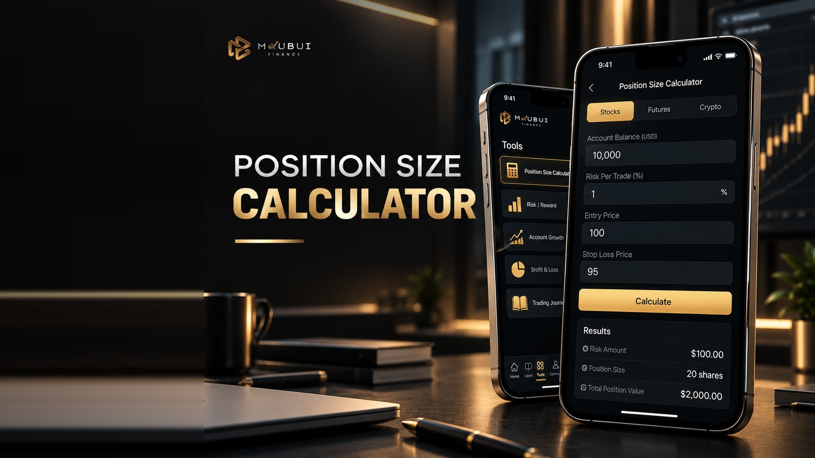 Máy tính Quản Lý Vốn trong ứng dụng Mau Bui Finance